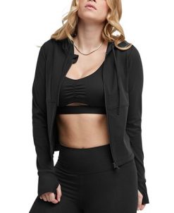 Champion Women's Soft Touch Zip-Front Hooded Jacket -Adrianna Papell Sales Shop 23657630 fpx