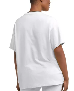 Champion Women's Classic Oversized Crewneck Logo Tee -Adrianna Papell Sales Shop 23657716 fpx