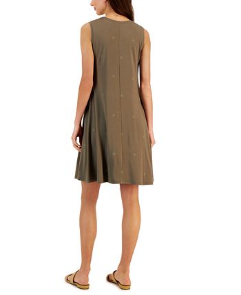 Women's Printed Sleeveless Flip-Flop Dress, Created For Macy's Style & Co Women's Printed Sleeveless Flip-Flop Dress, Created For Macy's -Adrianna Papell Sales Shop