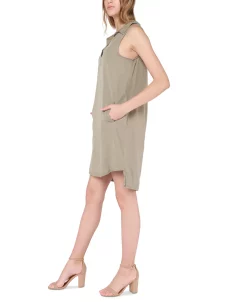 Black Tape Women's Sleeveless Collared Mini Dress -Adrianna Papell Sales Shop 23675931 fpx