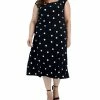 Kasper Plus Size Polka Dot Cowl-Neck Top & Polda Dot Midi Flare Skirt -Adrianna Papell Sales Shop 23676073 fpx