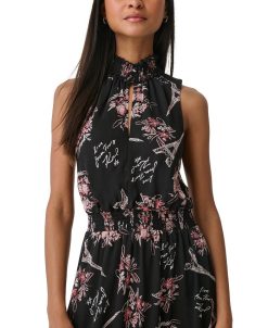 Karl Lagerfeld Paris Women's Signature-Print Sleeveless Dress -Adrianna Papell Sales Shop 23676676 fpx
