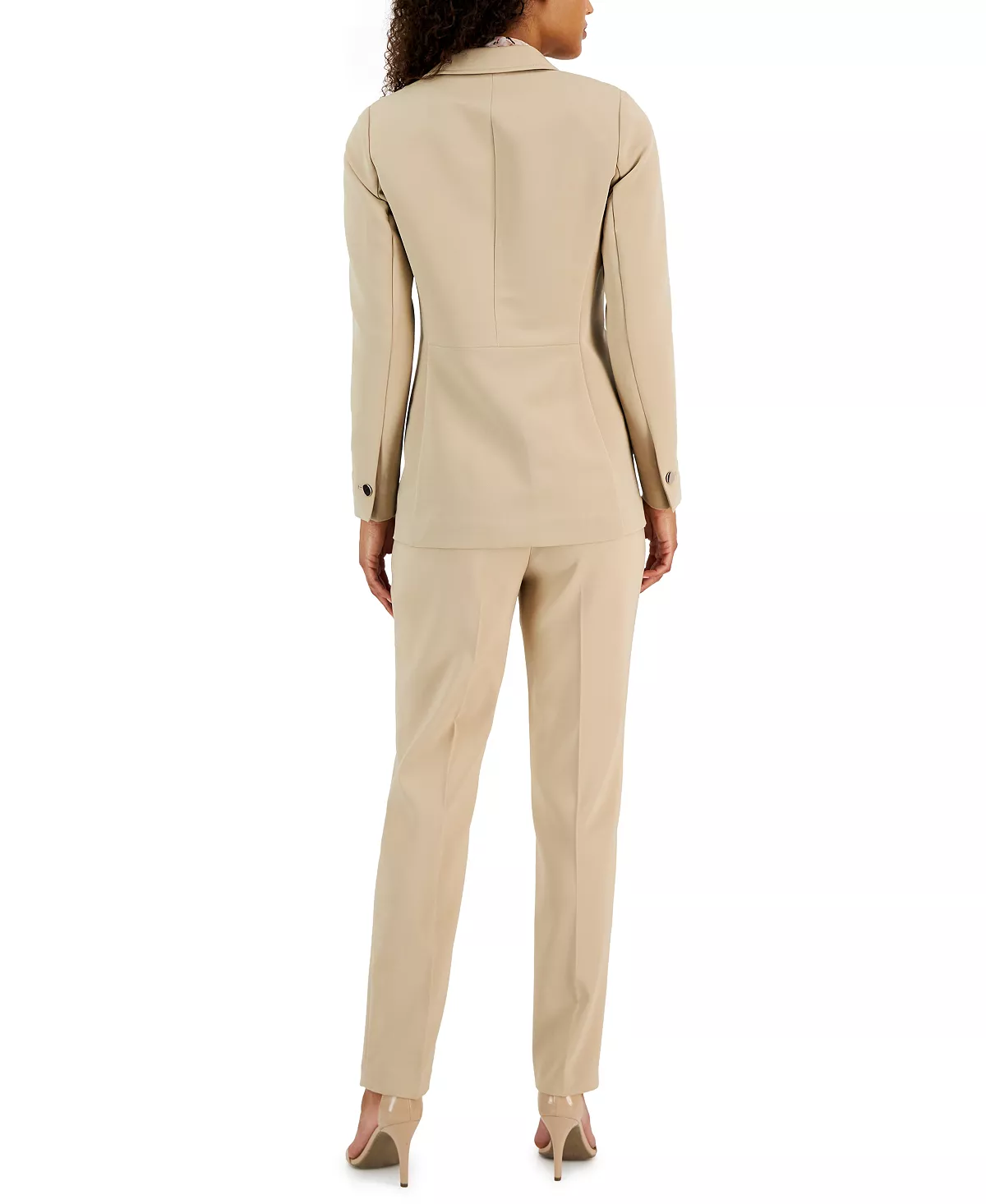 Anne Klein Faux Double Breasted Blazer, Chiffon Bow Blouse, And Bowie Pant 4 Anne Klein Faux Double Breasted Blazer, Chiffon Bow Blouse, And Bowie Pant - Image 2