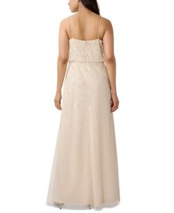 Adrianna Papell Women's Floral Embellished Sleeveless Blouson Gown -Adrianna Papell Sales Shop 23684736 fpx