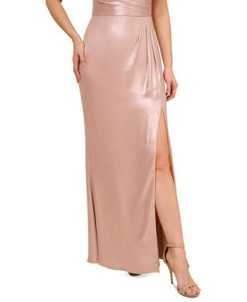 Adrianna Papell Women's Pleated Metallic Sleeveless Gown -Adrianna Papell Sales Shop 23684754 fpx