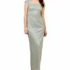 Adrianna Papell Women's Metallic Lace Square-Neck Gown 2 Adrianna Papell Women's Metallic Lace Square-Neck Gown -Adrianna Papell Sales Shop 23685093 fpx