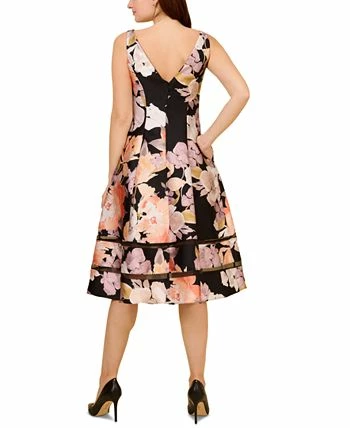 Adrianna Papell Women's Sleeveless Floral A-Line Dress 4 Adrianna Papell Women's Sleeveless Floral A-Line Dress - Image 2