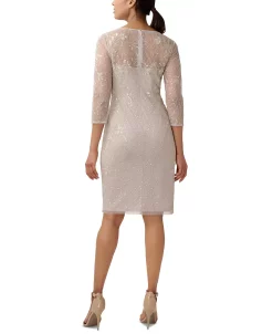 Adrianna Papell Women's Beaded V-Neck Cocktail Dress -Adrianna Papell Sales Shop 23685195 fpx