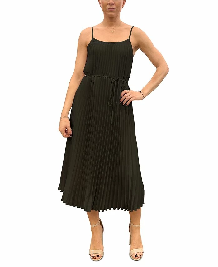 Sam Edelman Pleated Chiffon Sleeveless A-Line Dress 3 Sam Edelman Pleated Chiffon Sleeveless A-Line Dress