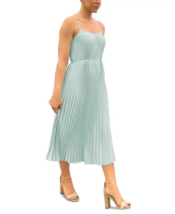 Sam Edelman Pleated Chiffon Sleeveless A-Line Dress 14 Sam Edelman Pleated Chiffon Sleeveless A-Line Dress -Adrianna Papell Sales Shop 23706513 fpx