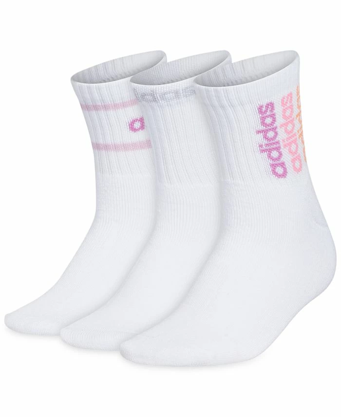 ADIDAS Women's 3-Pk. Sport Linear 2 High Quarter Socks 3 ADIDAS Women's 3-Pk. Sport Linear 2 High Quarter Socks