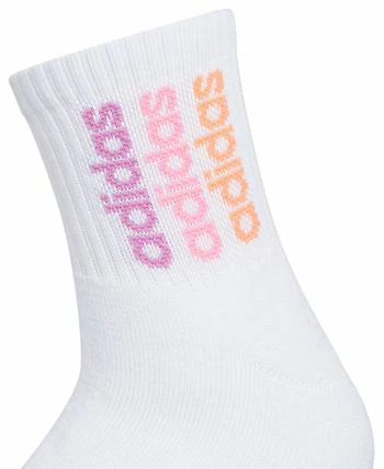 ADIDAS Women's 3-Pk. Sport Linear 2 High Quarter Socks 8 ADIDAS Women's 3-Pk. Sport Linear 2 High Quarter Socks - Image 6