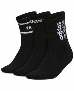 ADIDAS Women's 3-Pk. Sport Linear 2 High Quarter Socks