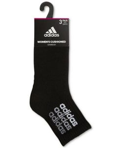 ADIDAS Women's 3-Pk. Sport Linear 2 High Quarter Socks -Adrianna Papell Sales Shop 23718111 fpx