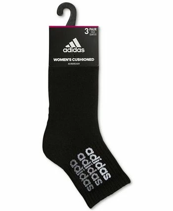 ADIDAS Women's 3-Pk. Sport Linear 2 High Quarter Socks 5 ADIDAS Women's 3-Pk. Sport Linear 2 High Quarter Socks - Image 3