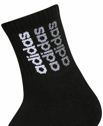 ADIDAS Women's 3-Pk. Sport Linear 2 High Quarter Socks 8 ADIDAS Women's 3-Pk. Sport Linear 2 High Quarter Socks - Image 6