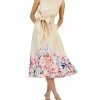 Anne Klein Women's Floral-Print Belted Midi Dress -Adrianna Papell Sales Shop 23719891 fpx
