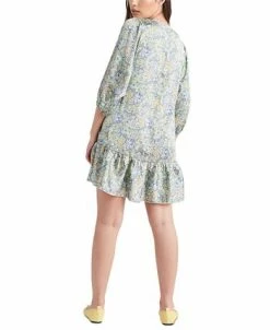 Black Tape Light Satin V-Neck Ruffled-Hem Mini Dress -Adrianna Papell Sales Shop 23776483 fpx