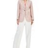 Anne Klein Women's Tweed One-Button Notched-Collar Jacket, V-Neck Camisole & Asymmetrical-Fly Wide-Leg High Rise Pants -Adrianna Papell Sales Shop 23776771 fpx