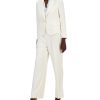 Anne Klein Women's Notched-Collar One-Button Blazer, Ruffle-Trim Tie-Neck Sleeveless Blouse & Collection Side-Zip Hollywood Waist Pants