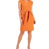 Kasper Women's V-Neck Belted Cap-Sleeve Sheath Dress 1 Kasper Women's V-Neck Belted Cap-Sleeve Sheath Dress -Adrianna Papell Sales Shop 23777282 fpx