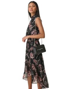 Karl Lagerfeld Paris Women's Signature-Print Sleeveless Dress -Adrianna Papell Sales Shop 23811529 fpx