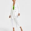 Bar III Women's Faux-Double-Breasted Long-Sleeve Blazer, Ribbed Sweater Camisole & High-Rise Wide-Leg Tie-Waist Crop Pants, Created For Macy's