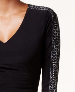 Guess Tudded Ruched Sheath Dress -Adrianna Papell Sales Shop 3808028 fpx