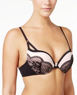 Maidenform Love The Lift Push Up & In Lace Plunge Underwire Bra DM9900