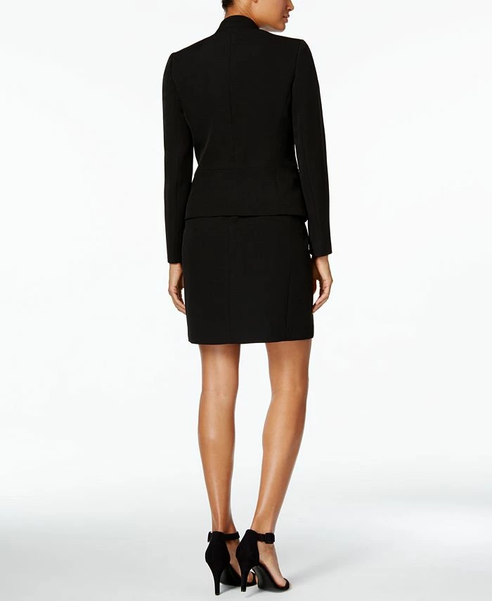 Anne Klein Executive Collection Shawl-Collar Sleeveless Sheath Dress Suit, Created For Macy's 6 Anne Klein Executive Collection Shawl-Collar Sleeveless Sheath Dress Suit, Created For Macy's - Image 4