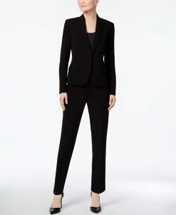 Anne Klein Executive Collection Single-Button Pantsuit, Created For Macy's