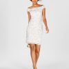 Adrianna Papell Women's Off-The-Shoulder Beaded Sheath Dress -Adrianna Papell Sales Shop 9428714 fpx