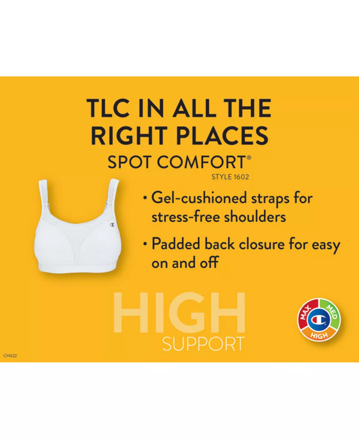 Champion Spot Comfort Wireless High Impact Sports Bra 1602, Up To DDD 7 Champion Spot Comfort Wireless High Impact Sports Bra 1602, Up To DDD - Image 5