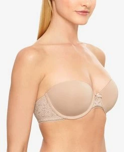B.TEMPT'D Modern Method Strapless Picot-Trimmed Bra 954217
